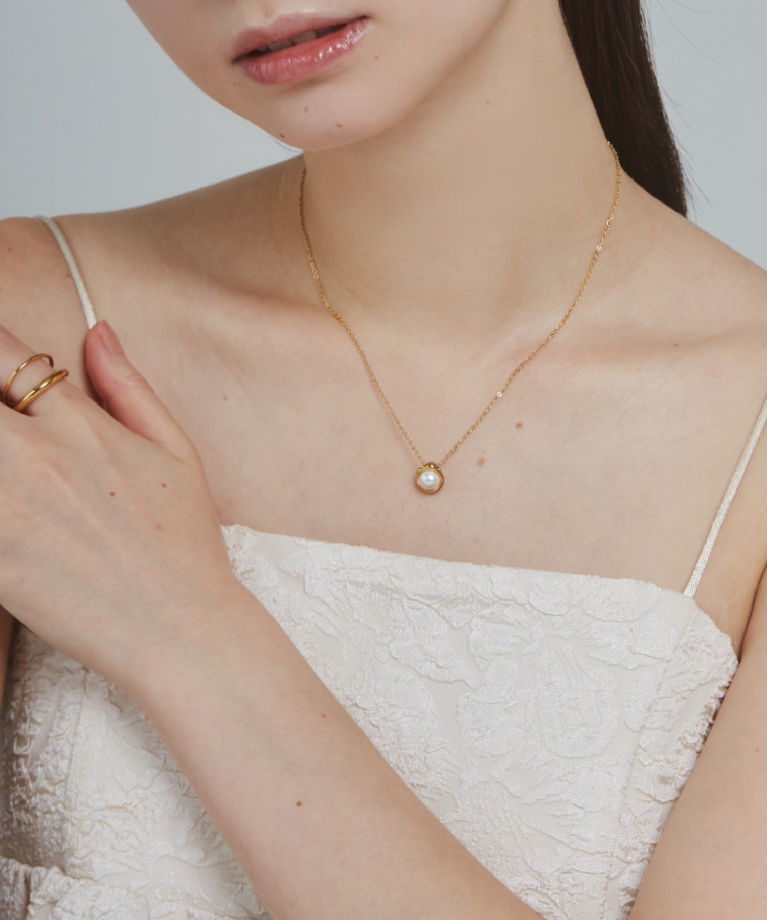 ciite' シーテ ネックレス 【 金属アレルギー対応 】 パールネックレス サージカルステンレス