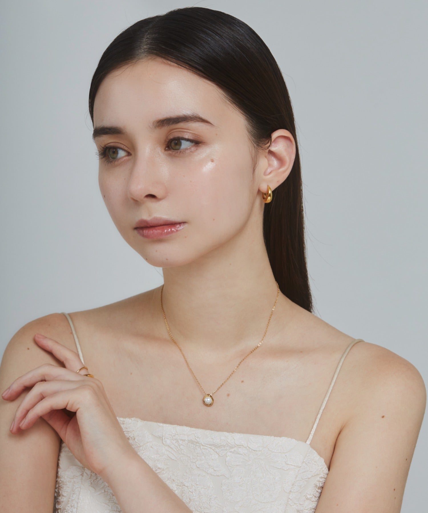 ciite' シーテ ネックレス 【 金属アレルギー対応 】 パールネックレス サージカルステンレス