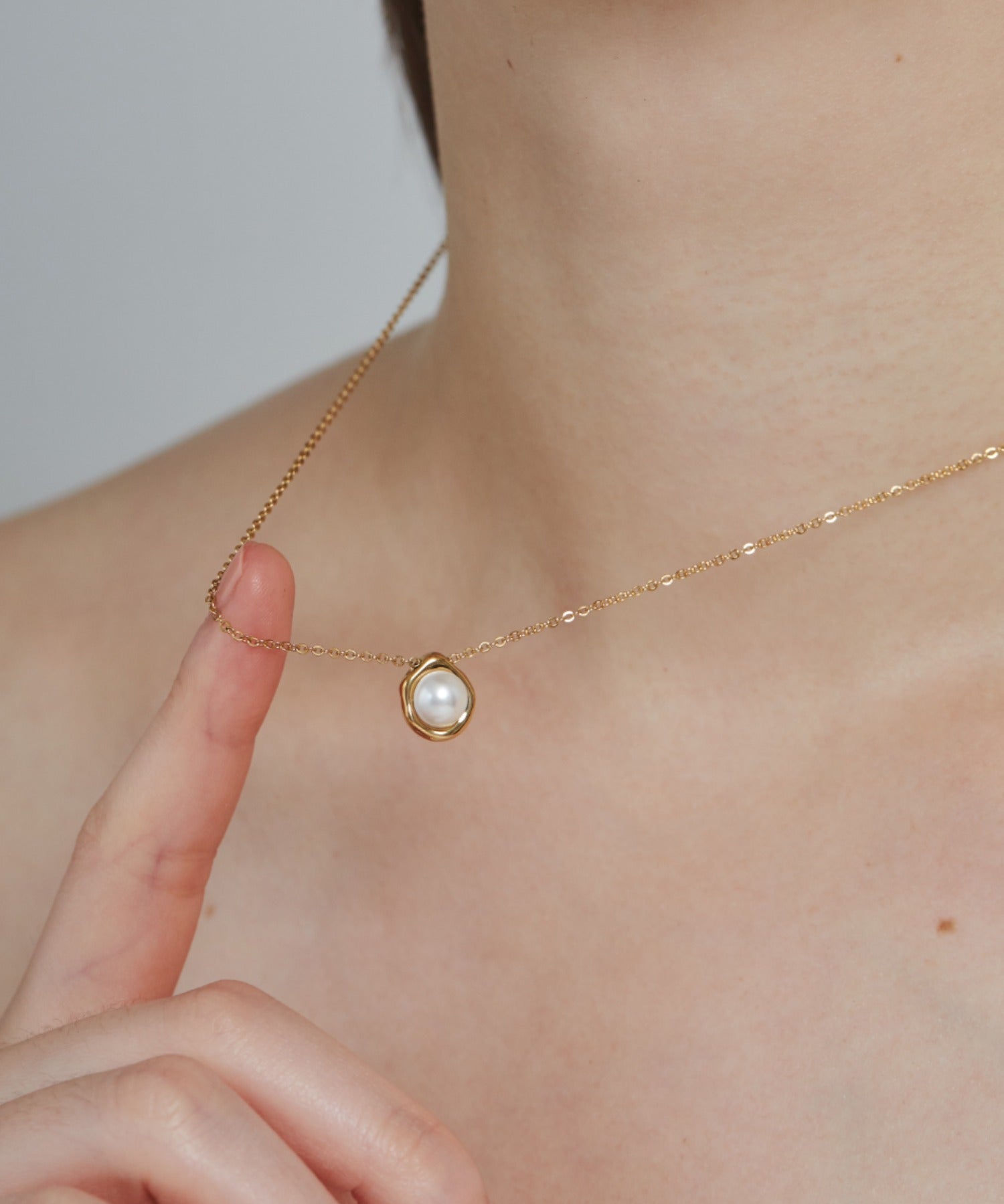 ciite' シーテ ネックレス 【 金属アレルギー対応 】 パールネックレス サージカルステンレス