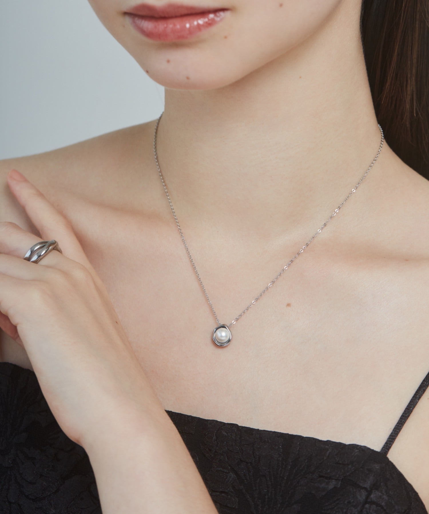 ciite' シーテ ネックレス 【 金属アレルギー対応 】 パールネックレス サージカルステンレス