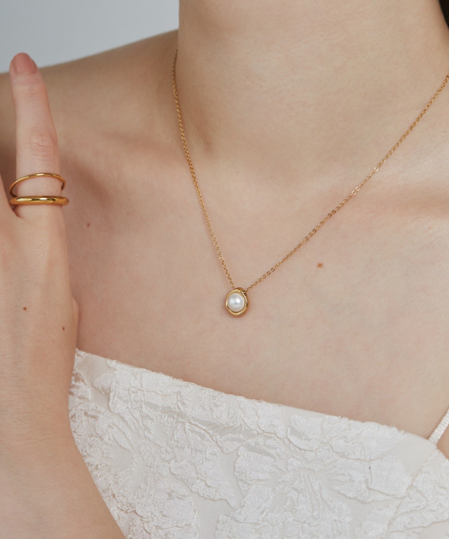 ciite' シーテ ネックレス 【 金属アレルギー対応 】 パールネックレス サージカルステンレス