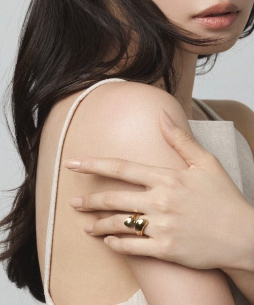 ciite' シーテ リング 【 金属アレルギー対応 】 モチーフリング サージカルステンレス ゴールド