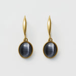 ciite' シーテ ピアス（両耳用） 【 金属アレルギー対応 】 オーバルストーン フックピアス サージカルステンレス (両耳用)