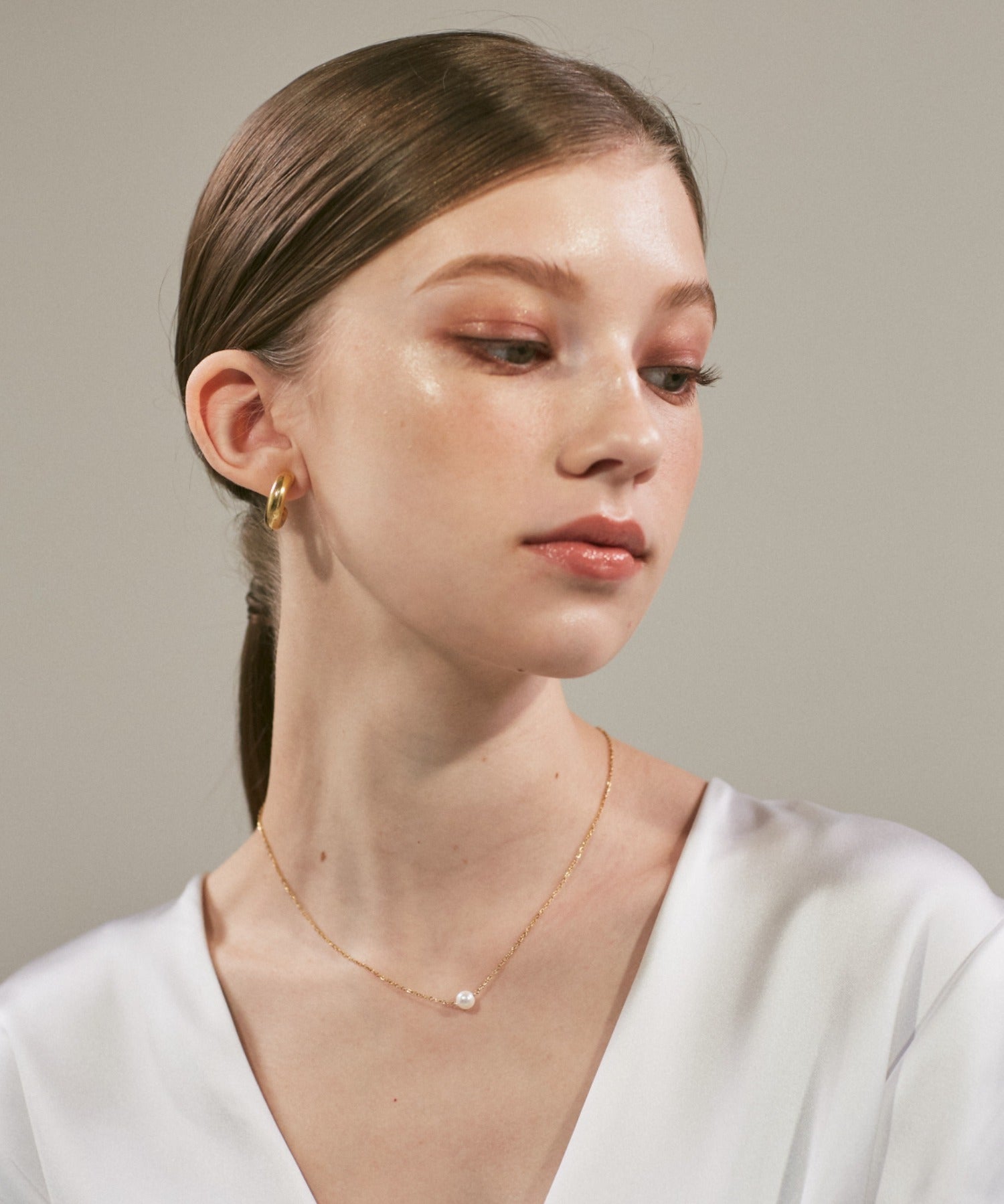 ciite' シーテ ネックレス 【 金属アレルギー対応 】 パールネックレス サージカルステンレス