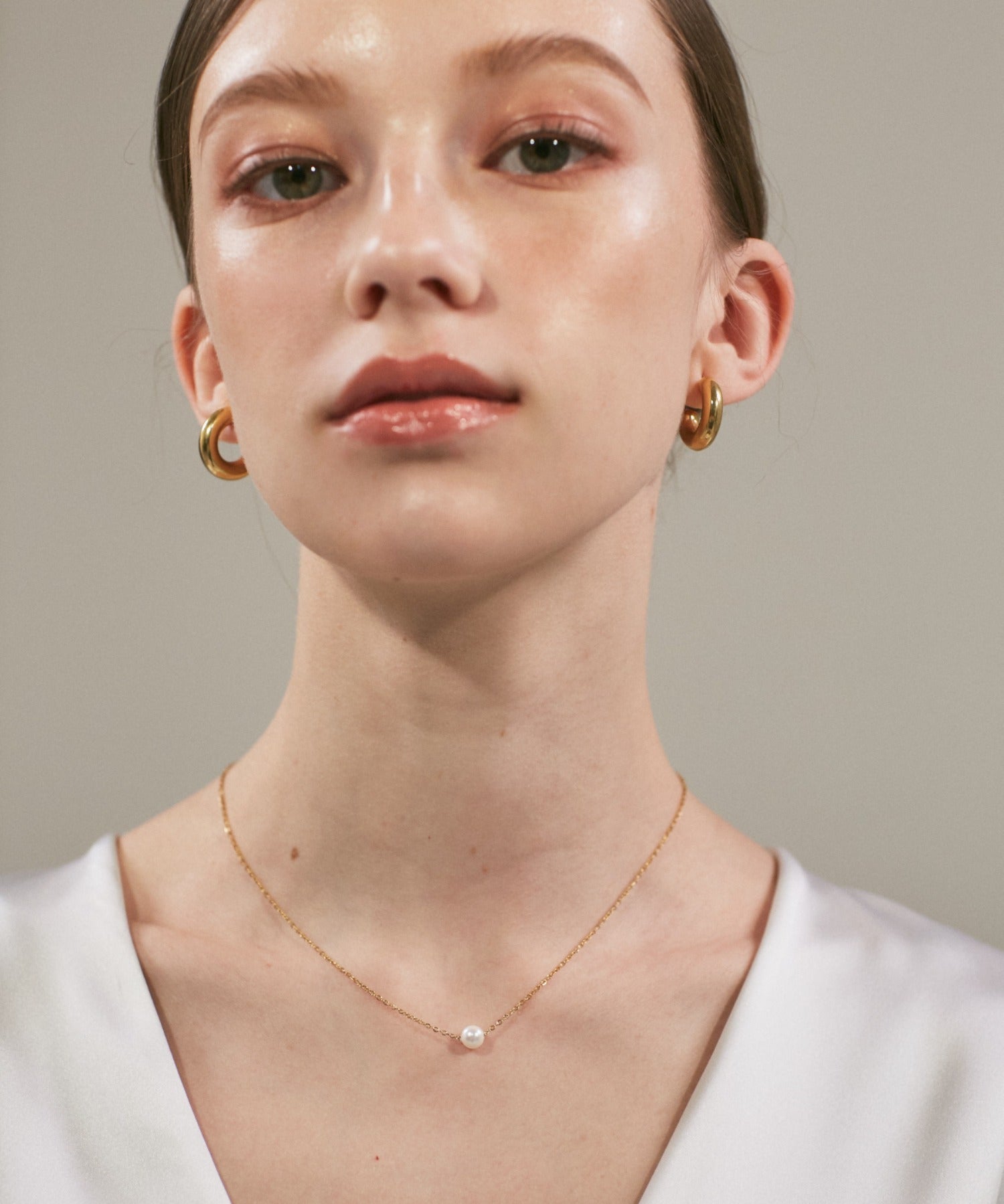 ciite' シーテ ネックレス 【 金属アレルギー対応 】 パールネックレス サージカルステンレス