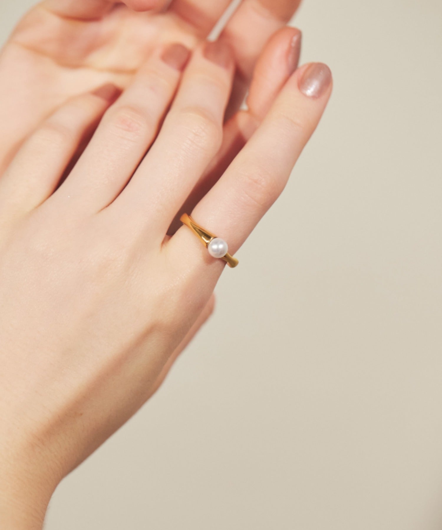 ciite' シーテ リング 【 金属アレルギー対応 】 パールモチーフリング サージカルステンレス