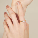 ciite' シーテ リング 【 金属アレルギー対応 】 パールモチーフリング サージカルステンレス