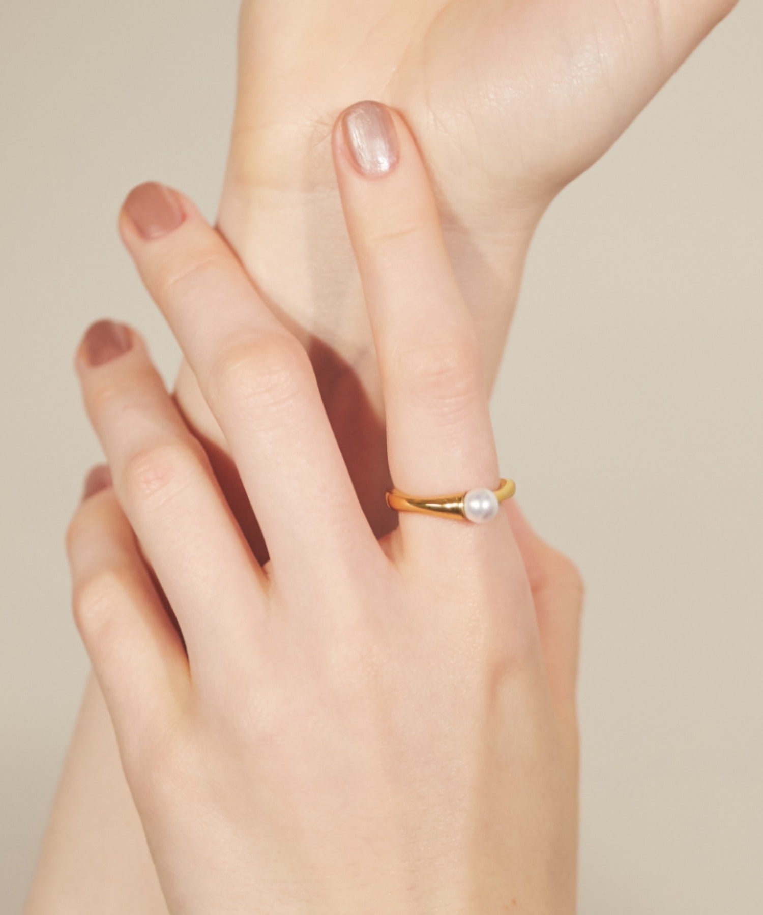 ciite' シーテ リング 【 金属アレルギー対応 】 パールモチーフリング サージカルステンレス