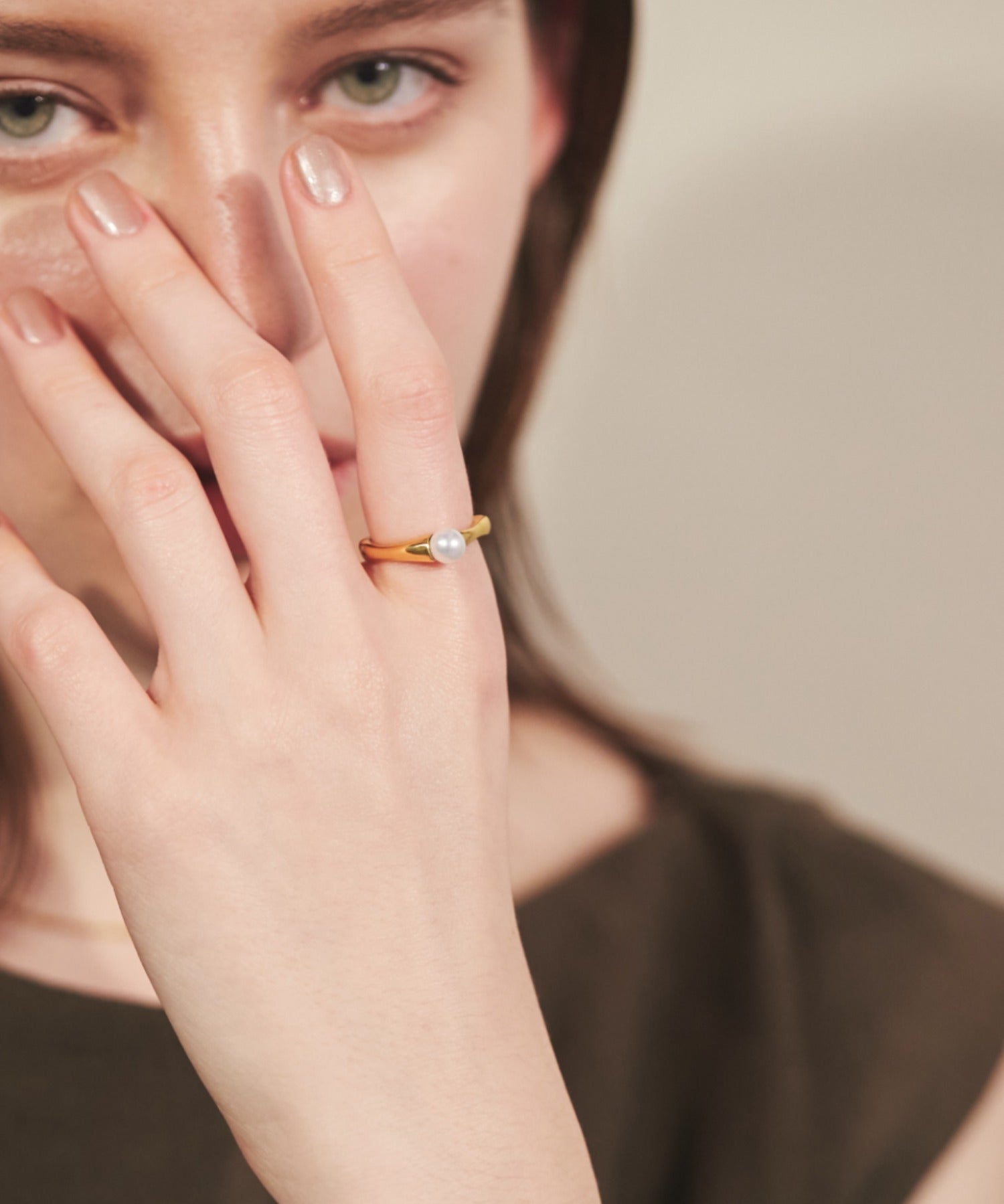 ciite' シーテ リング 【 金属アレルギー対応 】 パールモチーフリング サージカルステンレス