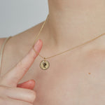 ciite' シーテ ネックレス 【 金属アレルギー対応 】 エリザベスコインネックレス サージカルステンレス ゴールド FREE