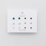 ciite' シーテ ピアス（両耳用） ピアス 6セット / pierce 6 set ブルー FREE