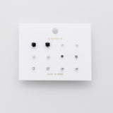 ciite' シーテ ピアス（両耳用） ピアス 6セット / pierce 6 set ブラック FREE