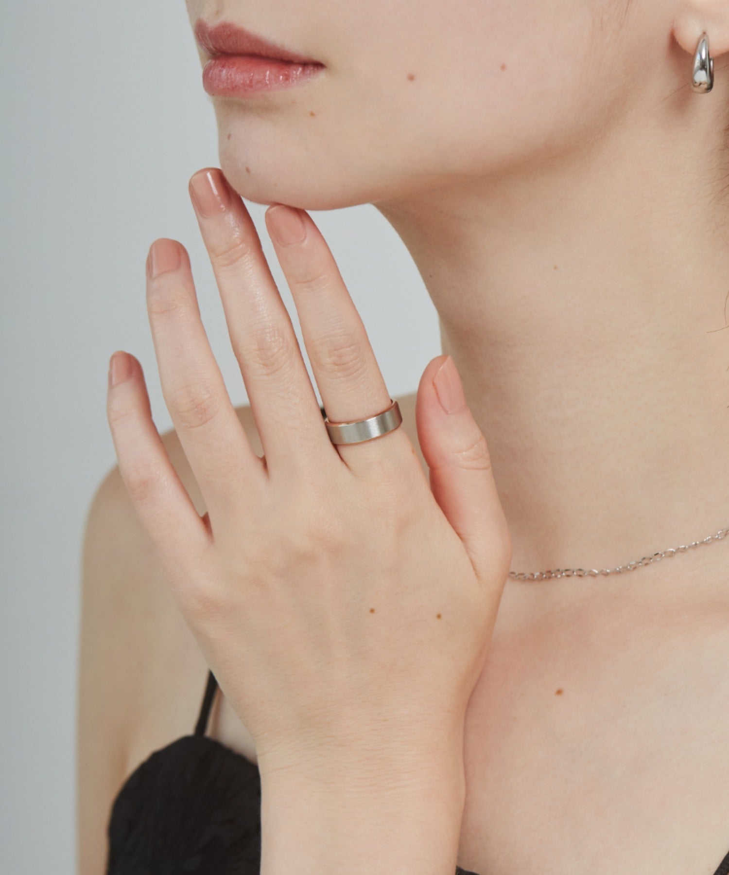 ciite' シーテ リング 【 金属アレルギー対応 】 バイカラーリング サージカルステンレス ピンクゴールド