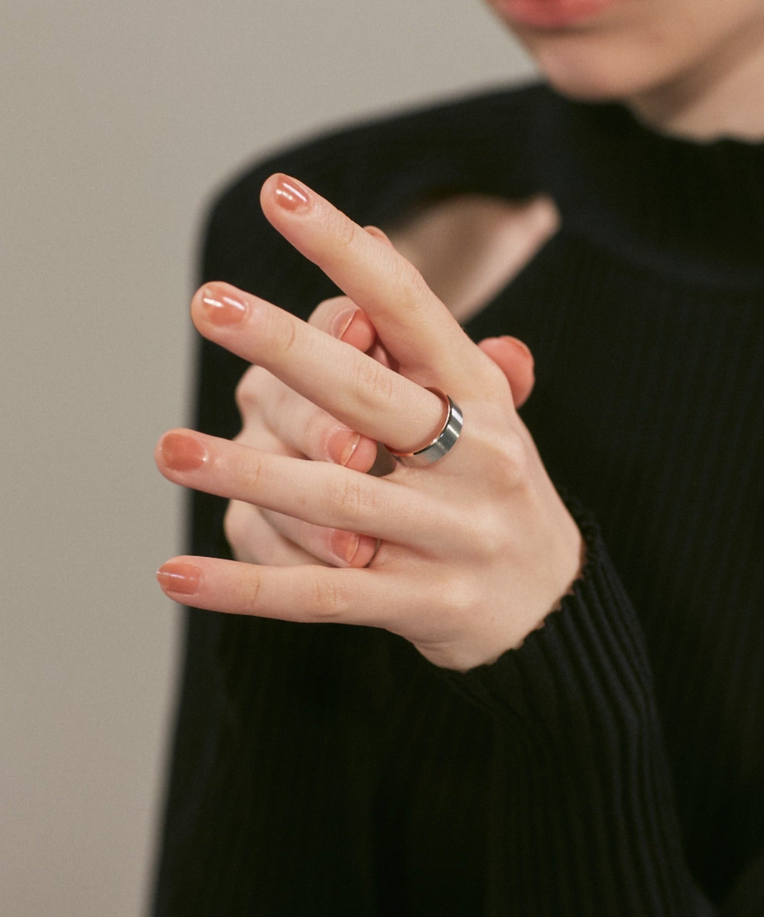 ciite' シーテ リング 【 金属アレルギー対応 】 バイカラーリング サージカルステンレス ゴールド