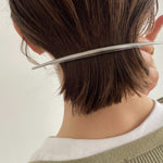 ciite' シーテ バレッタ/ヘアクリップ ワイドムーンバレッタ シルバー FREE