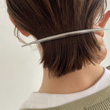 ciite' シーテ バレッタ/ヘアクリップ ワイドムーンバレッタ シルバー FREE