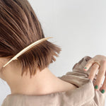 ciite' シーテ バレッタ/ヘアクリップ ワイドムーンバレッタ ゴールド FREE