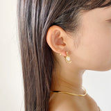 ムーンパールイヤリング (両耳用)