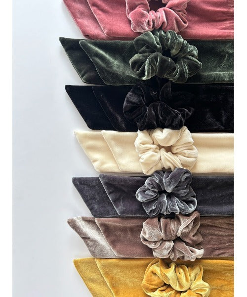 ciite' シーテ ヘアアクセサリー フレンチベロアリボン / シュシュ & リボンセット