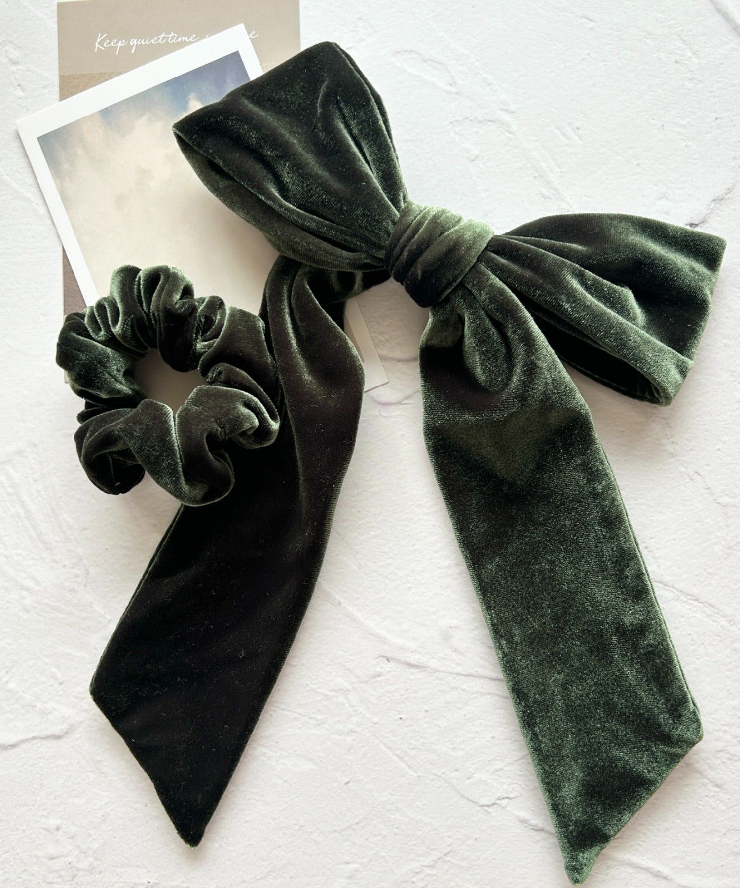 ciite' シーテ ヘアアクセサリー フレンチベロアリボン / シュシュ & リボンセット