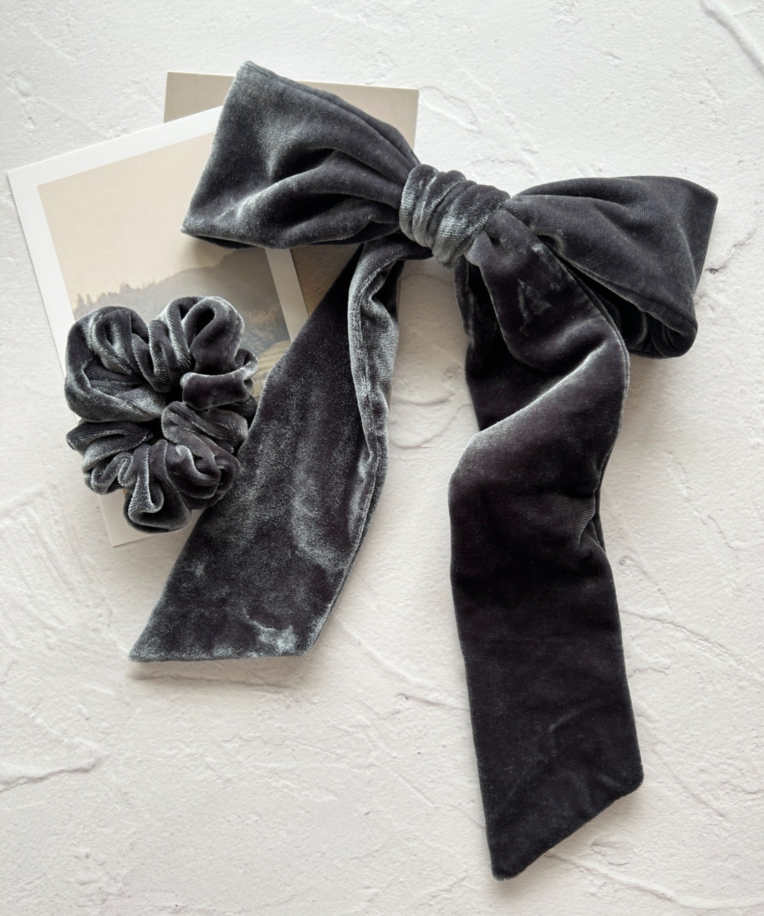 ciite' シーテ ヘアアクセサリー フレンチベロアリボン / シュシュ & リボンセット