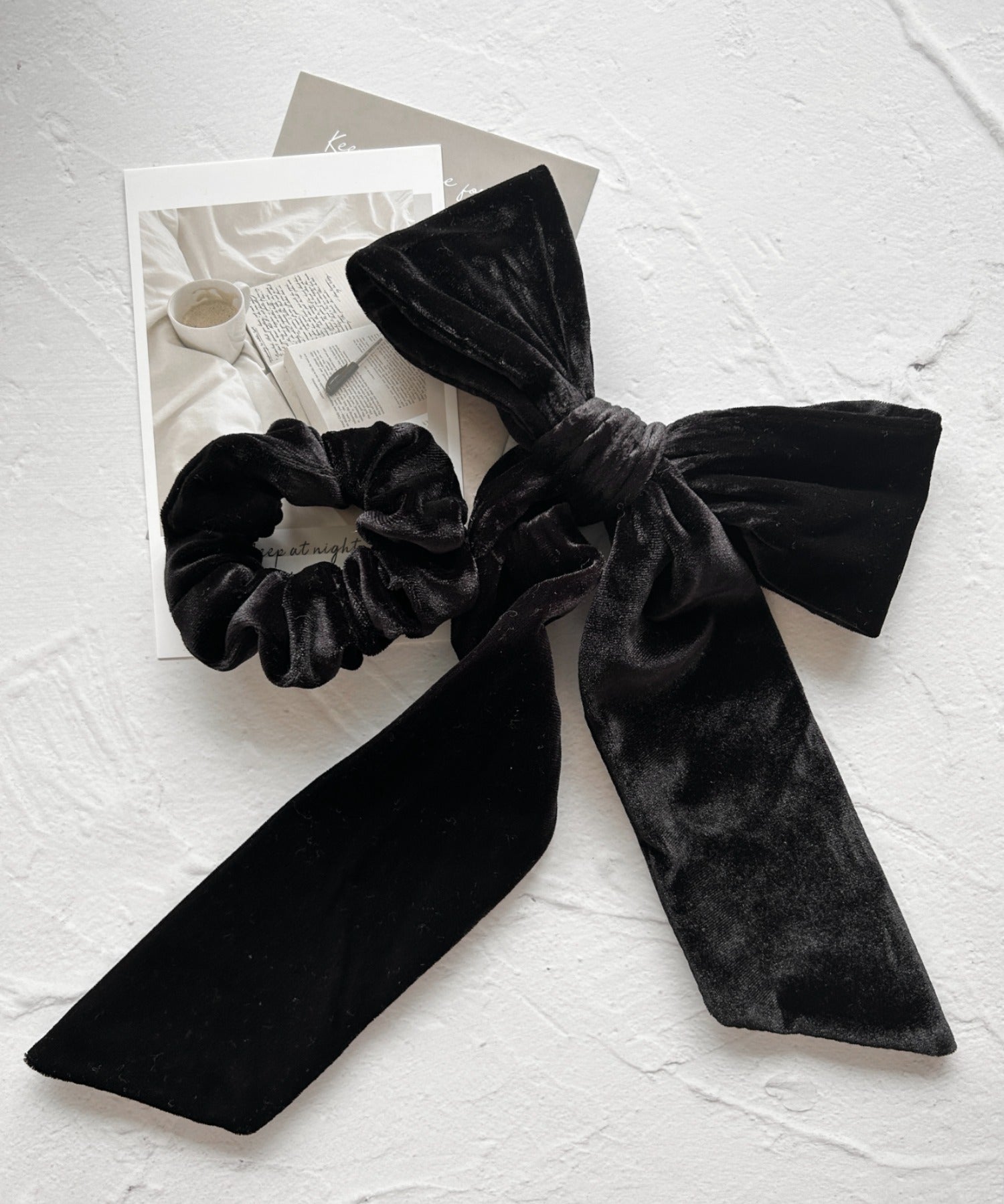 ciite' シーテ ヘアアクセサリー フレンチベロアリボン / シュシュ & リボンセット