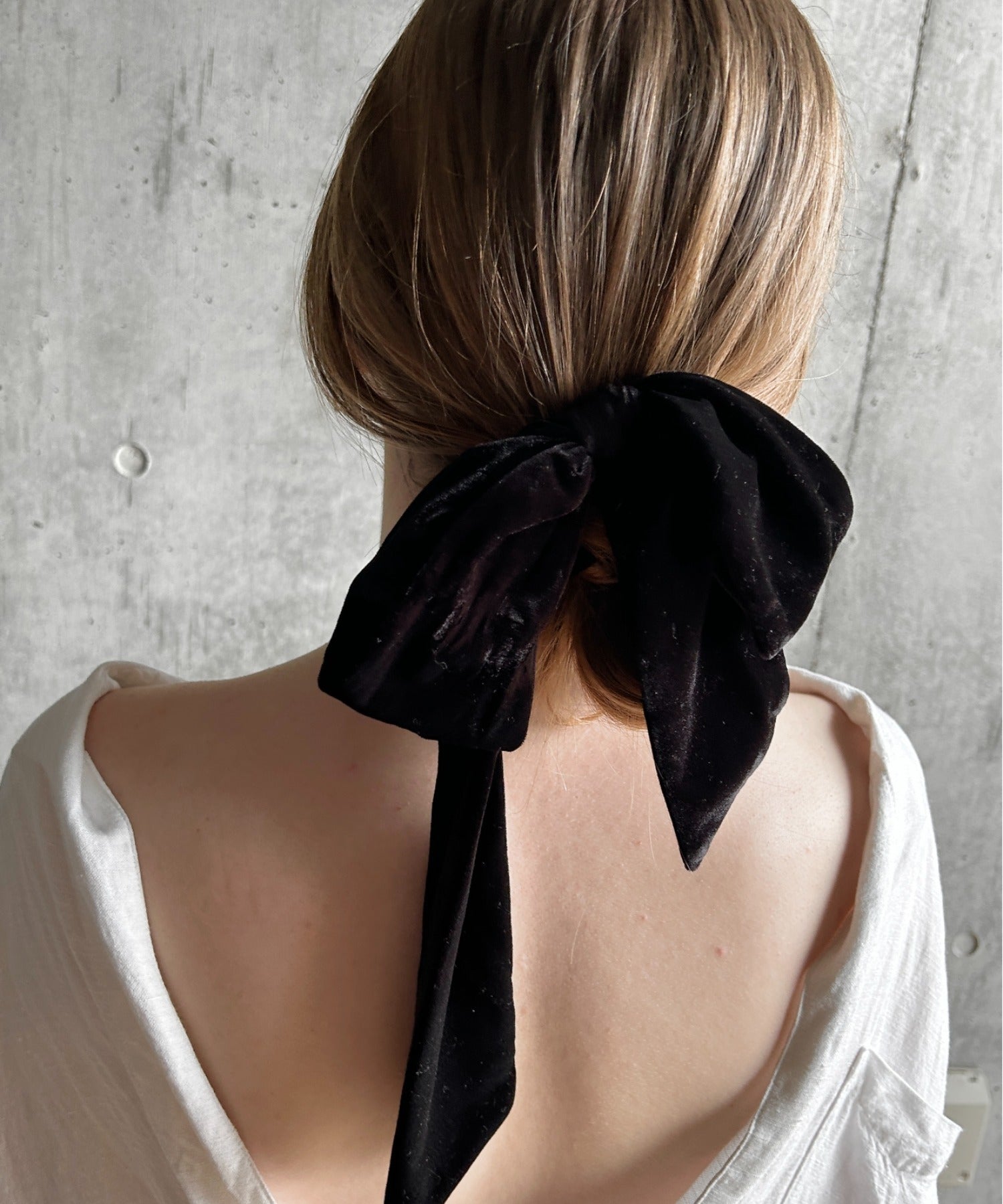 ciite' シーテ ヘアアクセサリー フレンチベロアリボン / シュシュ & リボンセット