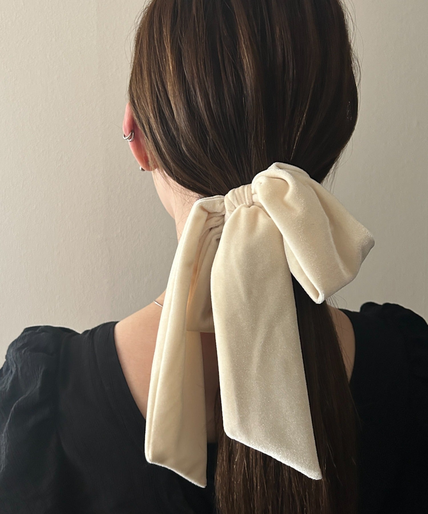 ciite' シーテ ヘアアクセサリー フレンチベロアリボン / シュシュ & リボンセット