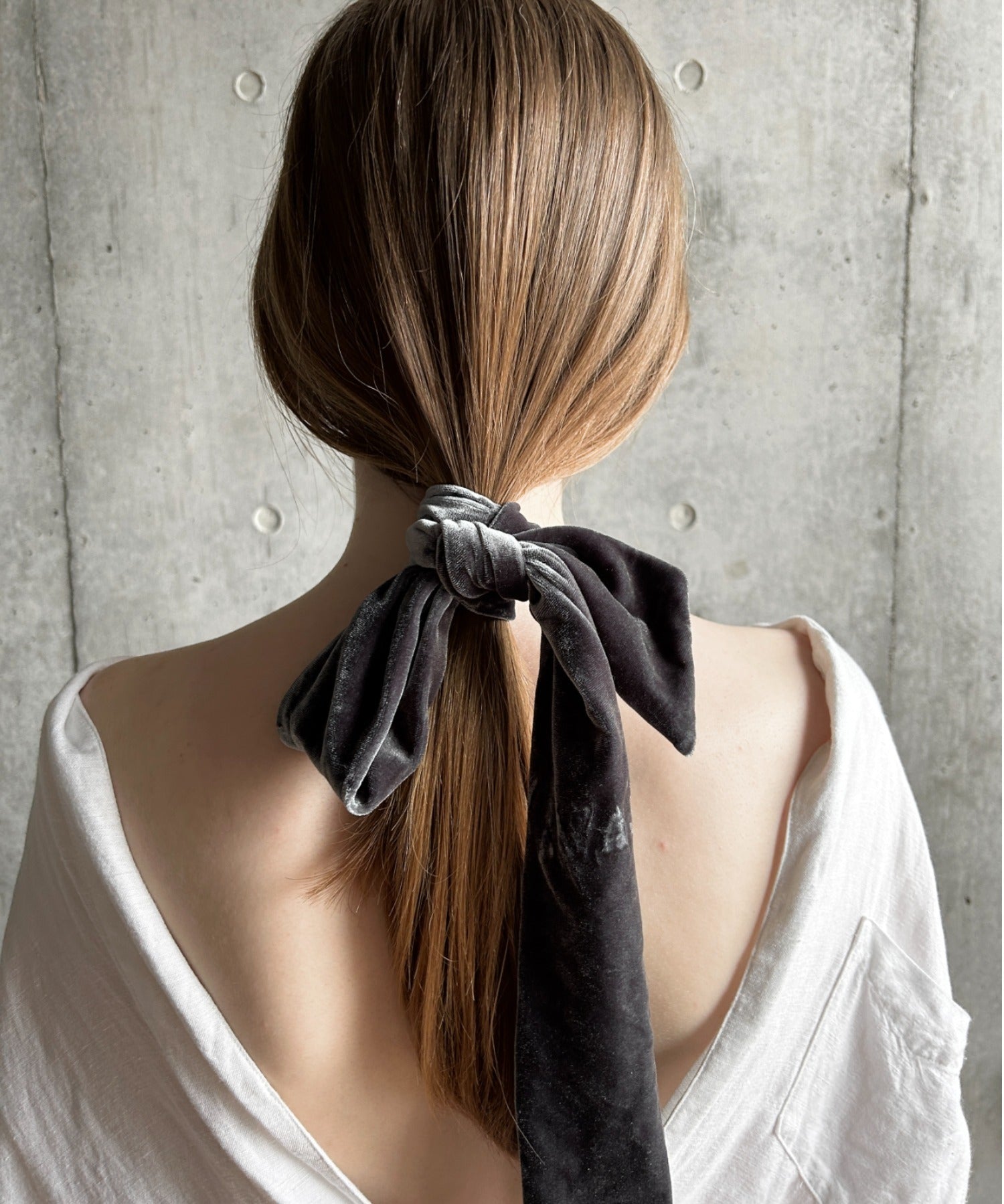 ciite' シーテ ヘアアクセサリー フレンチベロアリボン / シュシュ & リボンセット