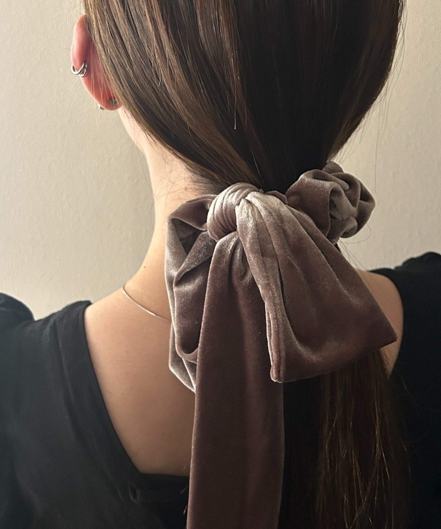 ciite' シーテ ヘアアクセサリー フレンチベロアリボン / シュシュ & リボンセット