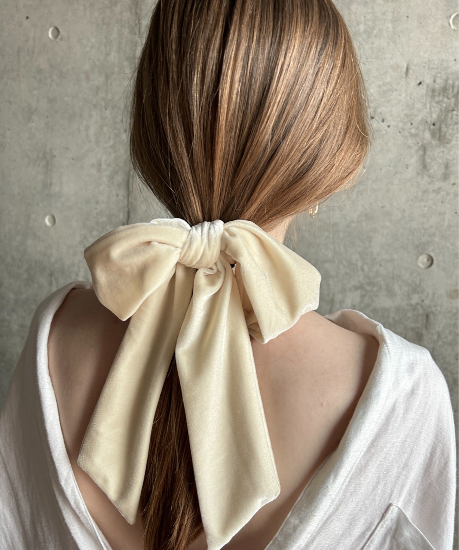 ciite' シーテ ヘアアクセサリー フレンチベロアリボン / シュシュ & リボンセット