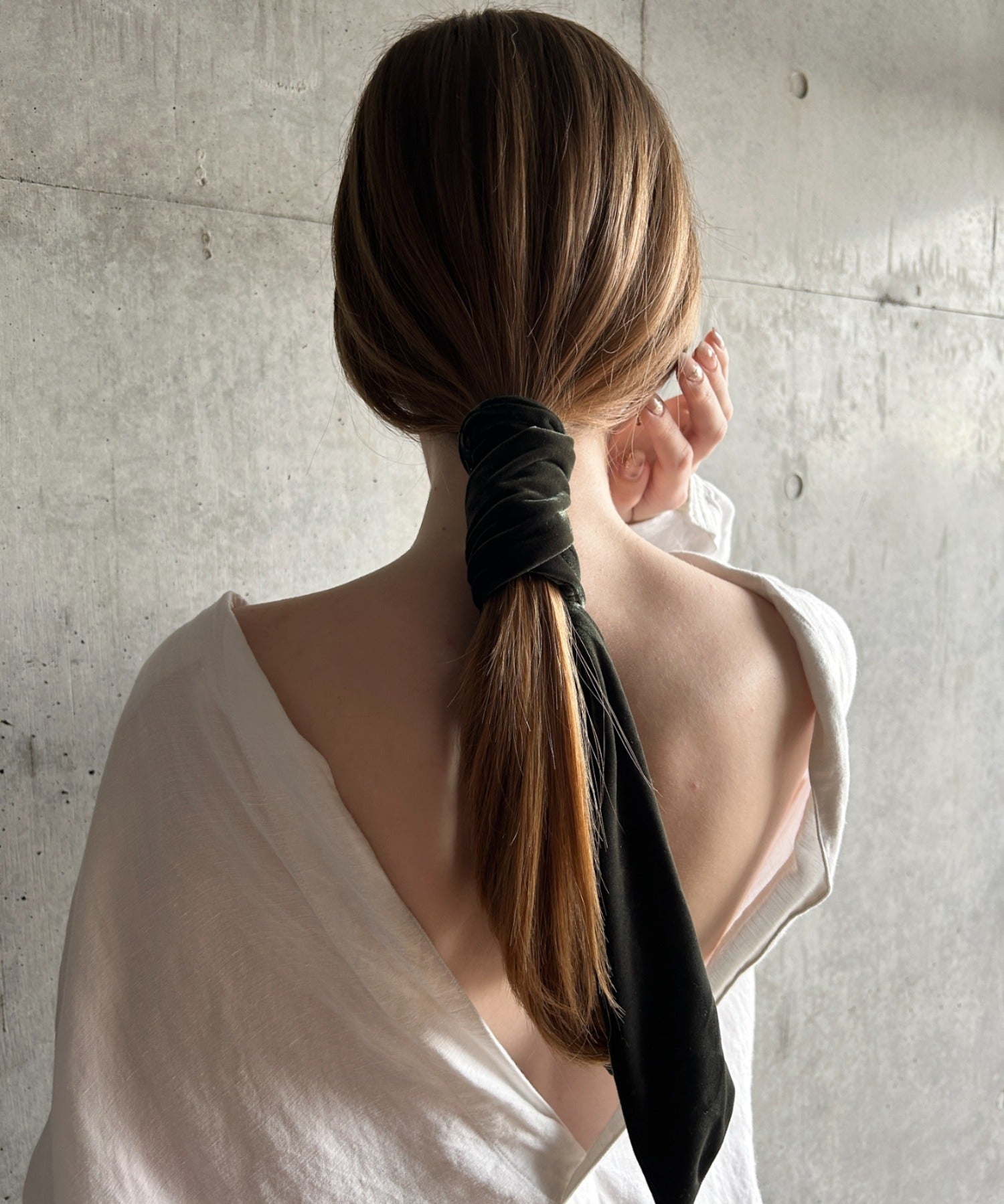 ciite' シーテ ヘアアクセサリー フレンチベロアリボン / シュシュ & リボンセット