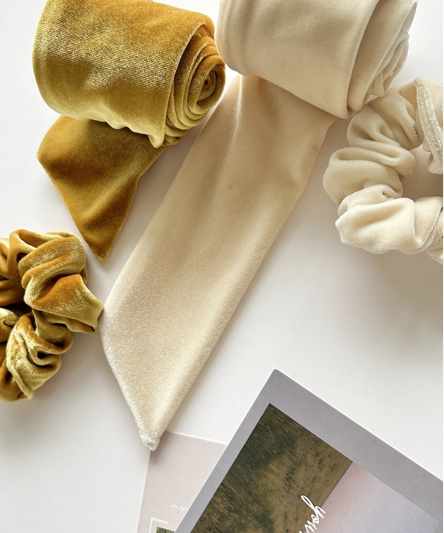 ciite' シーテ ヘアアクセサリー フレンチベロアリボン / シュシュ & リボンセット