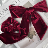 ciite' シーテ ヘアアクセサリー フレンチベロアリボン / シュシュ & リボンセット