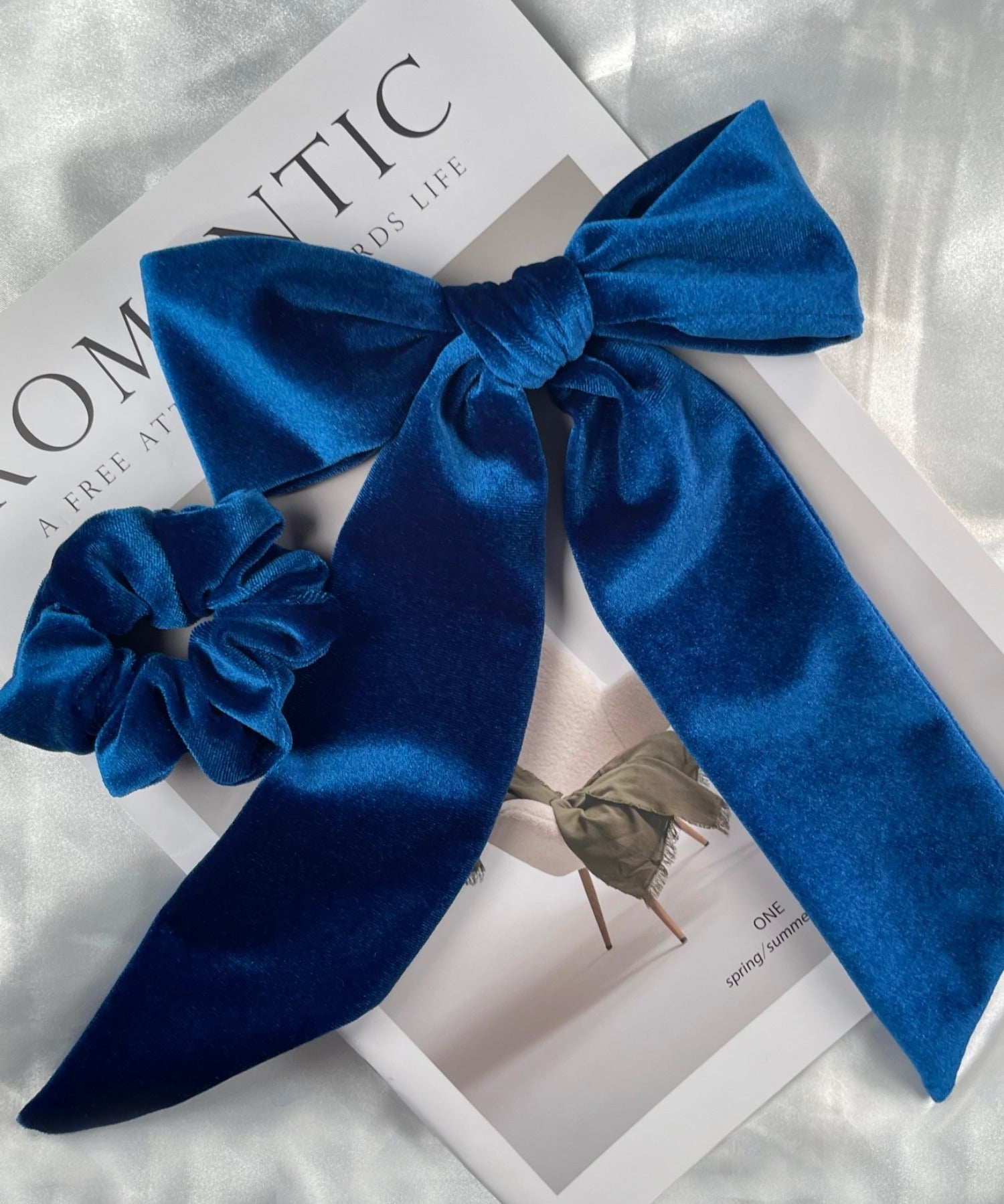 ciite' シーテ ヘアアクセサリー フレンチベロアリボン / シュシュ & リボンセット