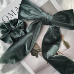 ciite' シーテ ヘアアクセサリー フレンチベロアリボン / シュシュ & リボンセット