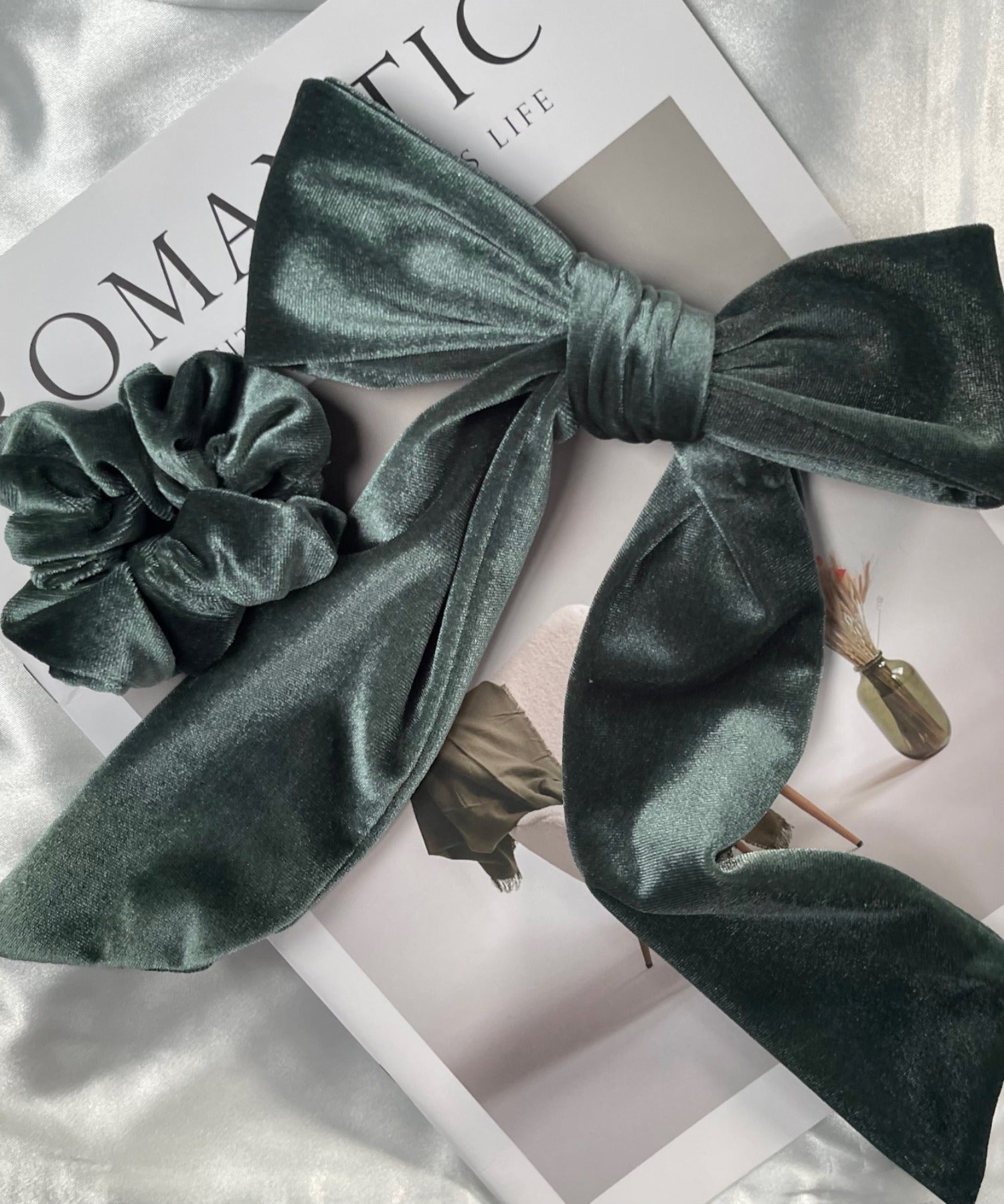 ciite' シーテ ヘアアクセサリー フレンチベロアリボン / シュシュ & リボンセット