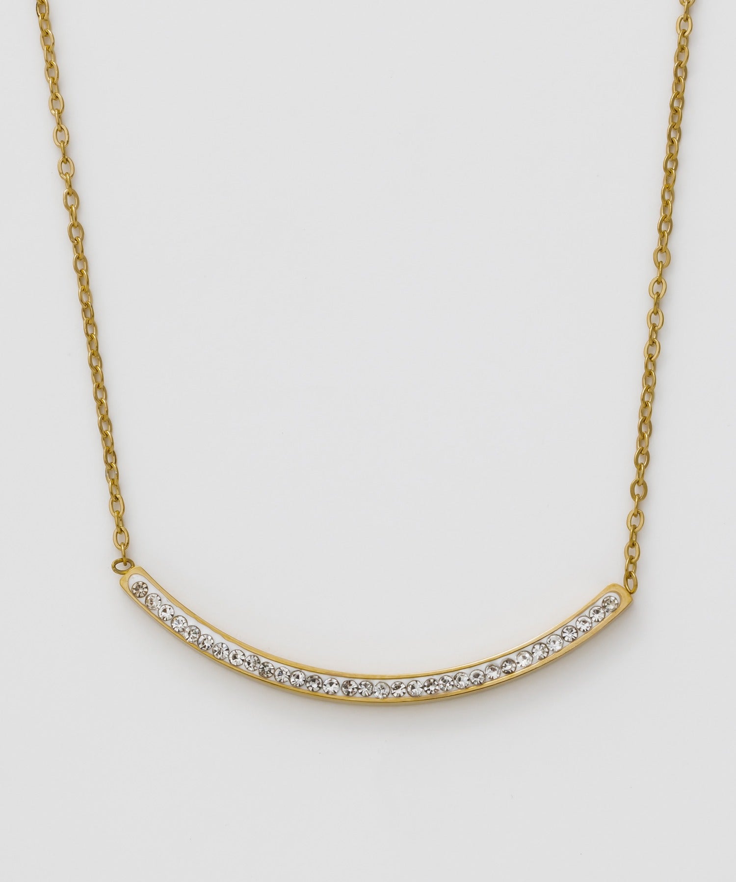 ciite' シーテ ネックレス 【 金属アレルギー対応 】 ビジューモチーフネックレス サージカルステンレス ゴールド FREE