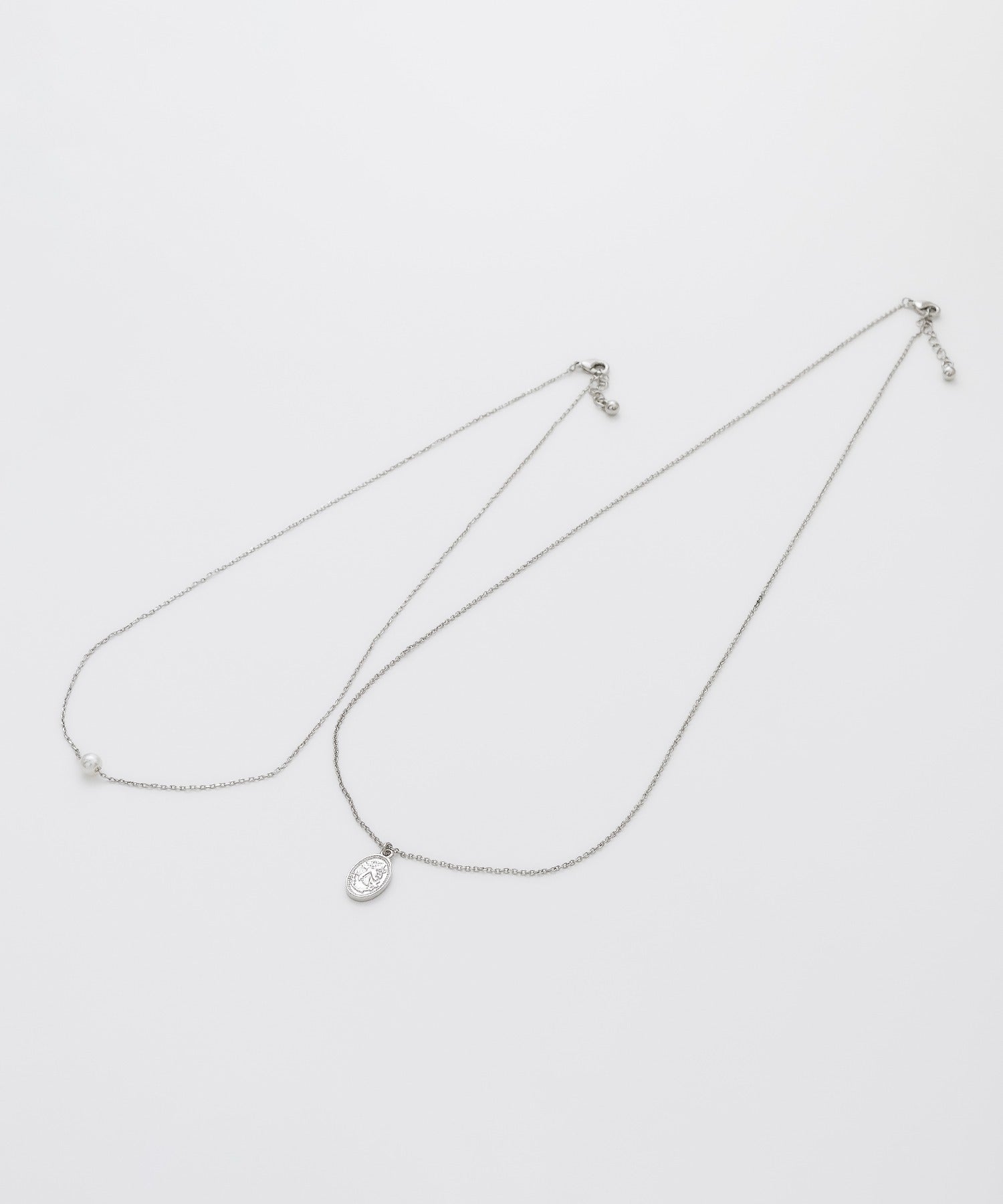 ciite' シーテ ネックレス コインネックレス & パールネックレス 2個セット