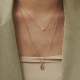 ciite' シーテ ネックレス コインネックレス & パールネックレス 2個セット