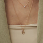 ciite' シーテ ネックレス コインネックレス & パールネックレス 2個セット