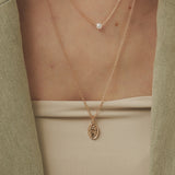 ciite' シーテ ネックレス コインネックレス & パールネックレス 2個セット