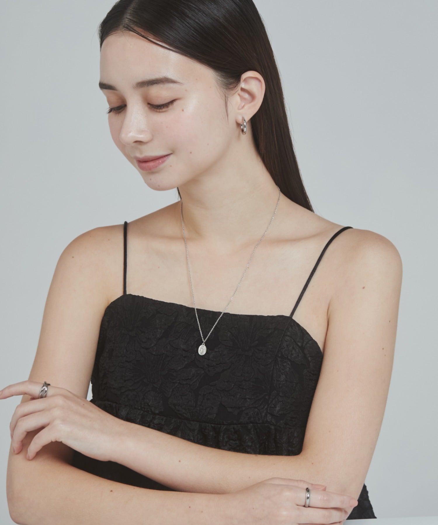 ciite' シーテ ネックレス コインネックレス & パールネックレス 2個セット