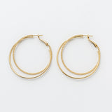 ciite' シーテ ピアス（両耳用） 梨地フープピアス (両耳用)