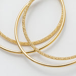 ciite' シーテ ピアス（両耳用） 梨地フープピアス (両耳用)