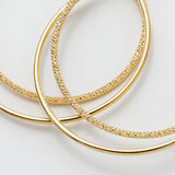 ciite' シーテ ピアス（両耳用） 梨地フープピアス (両耳用)