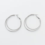 ciite' シーテ ピアス（両耳用） 梨地フープピアス (両耳用)