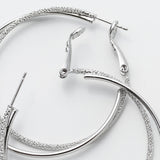 ciite' シーテ ピアス（両耳用） 梨地フープピアス (両耳用)