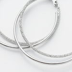 ciite' シーテ ピアス（両耳用） 梨地フープピアス (両耳用)