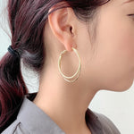 ciite' シーテ ピアス（両耳用） 梨地フープピアス (両耳用)